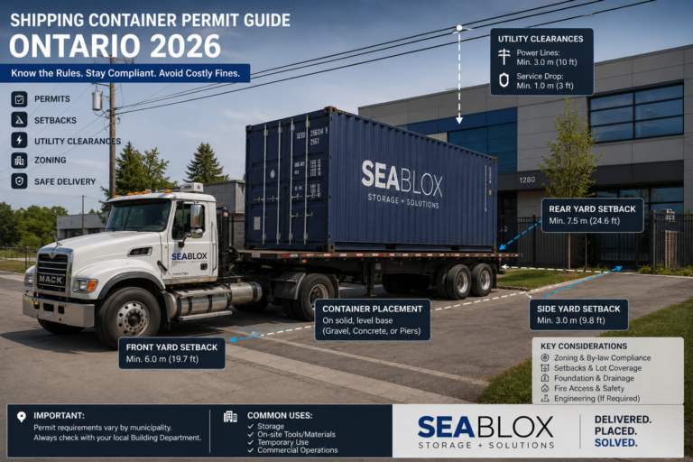 Shipping container permit guidelines for Ontario